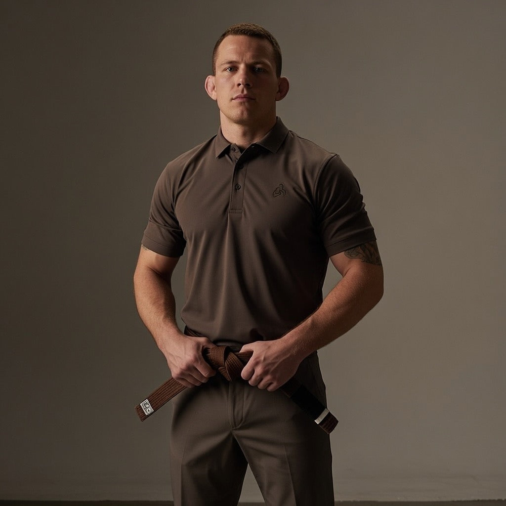 Brown progression polo