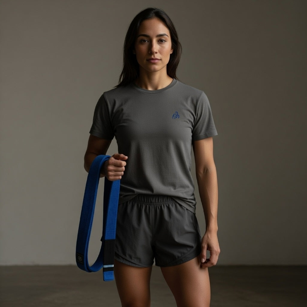 Ladies Blue Ranked Logo Tee