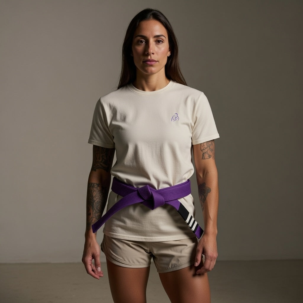 Ladies Purple Ranked Logo Tee