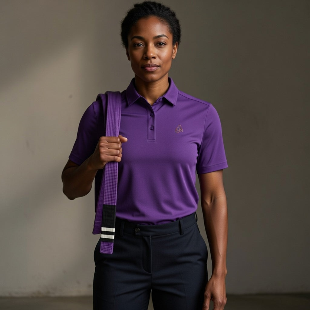 Ladies Purple progression polo