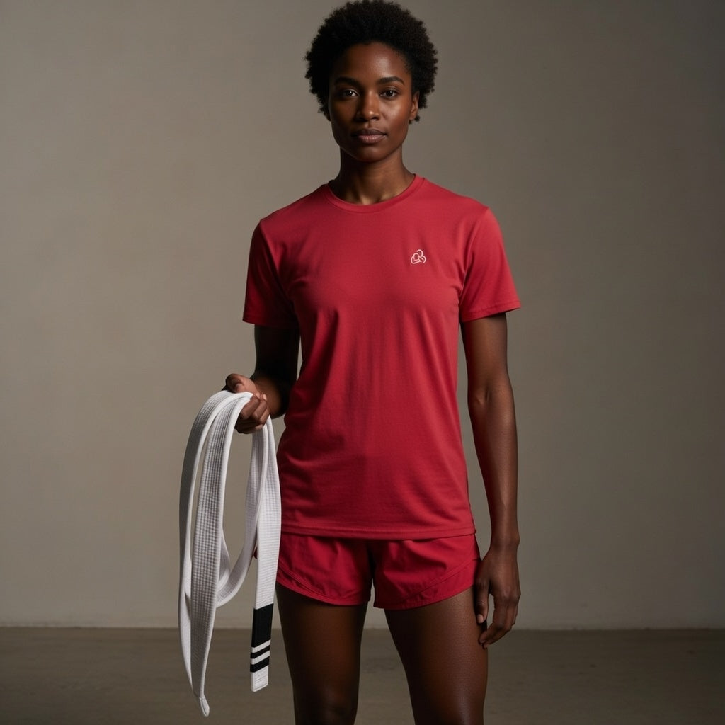 Ladies White Ranked Logo Tees