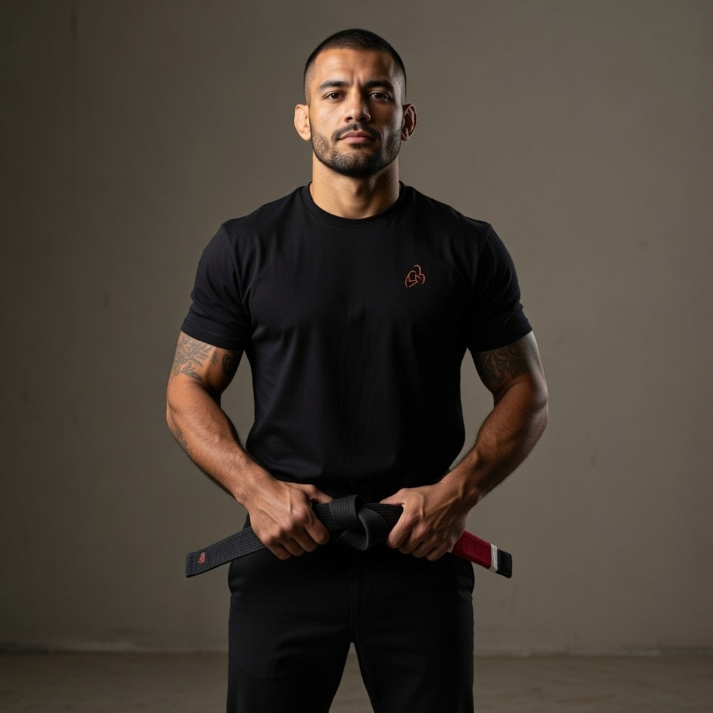 Black progression tee